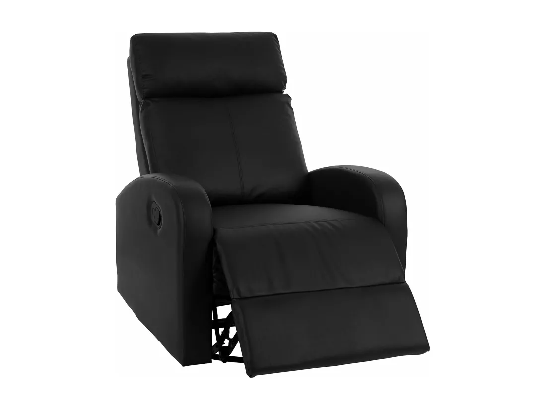 Fauteuil TV premium fauteuil PVC noire 75 x 96 x 100 cm 04_0003169