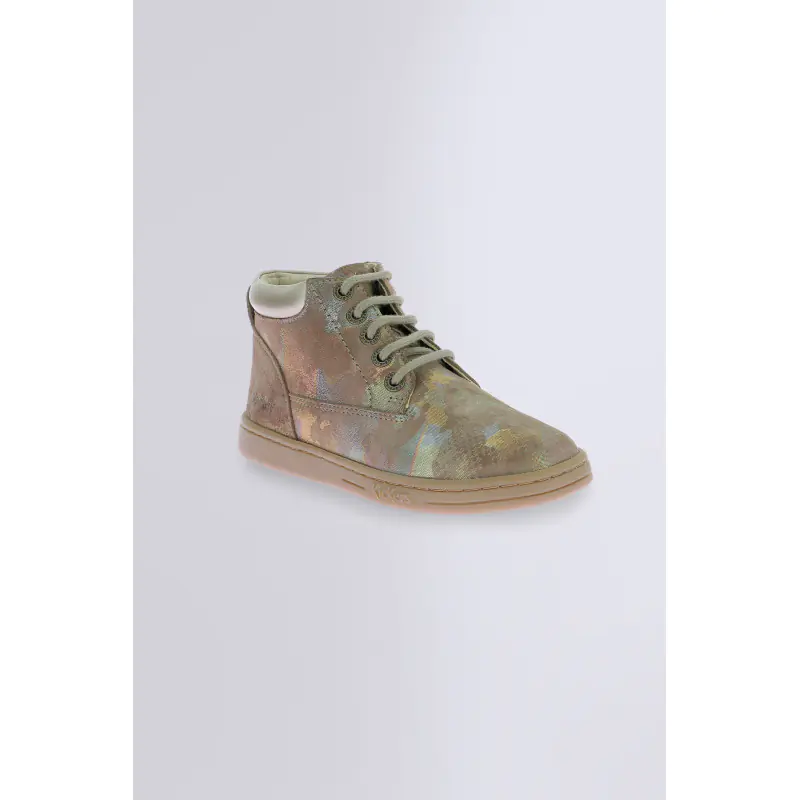 TACKLAND KAKI CAMO IRISE BOTTINES Cuir Fille