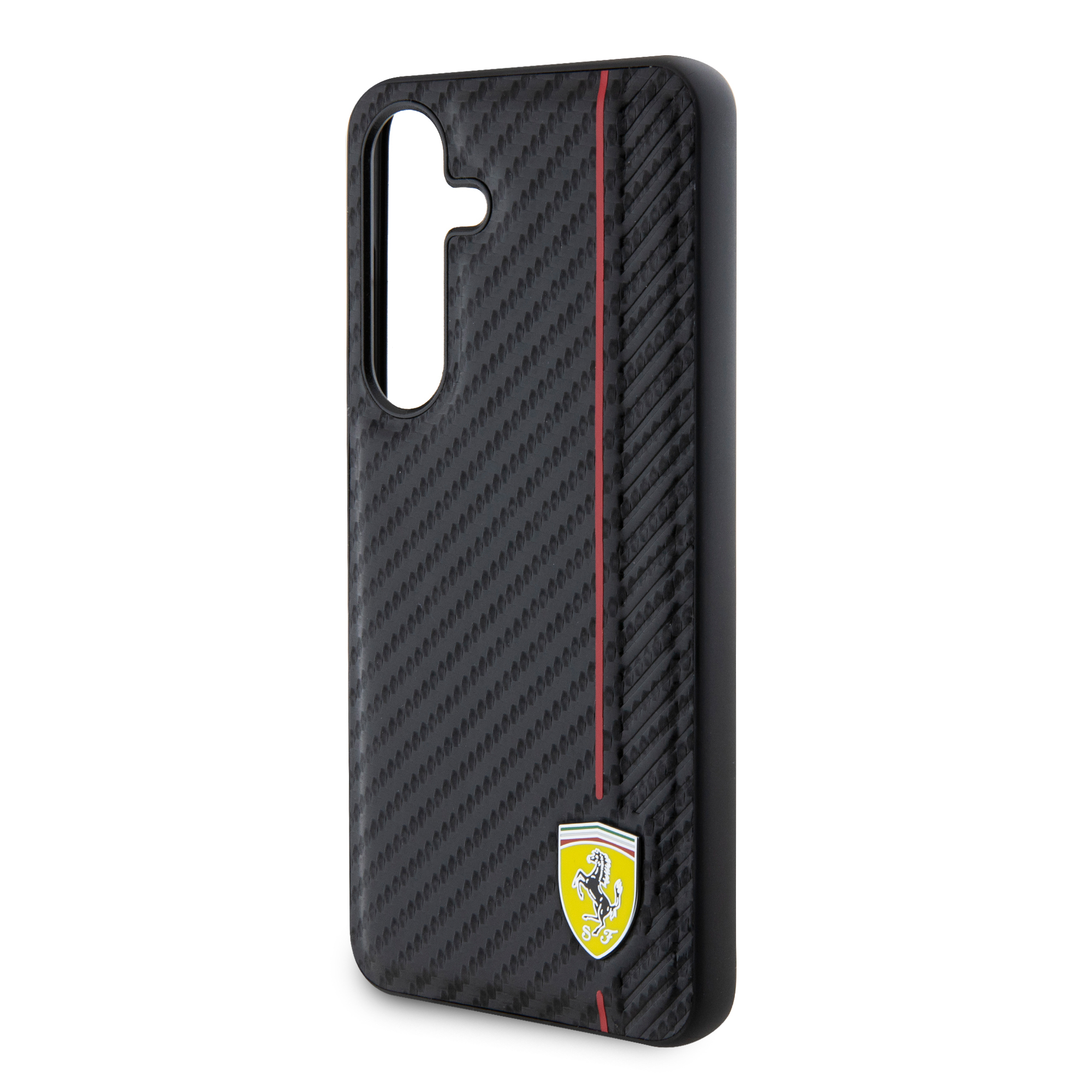 Samsung Galaxy S24  Plus Hardcase Hülle Carbon Printed Line (FEHCS24MN3DUR) - Schwarz