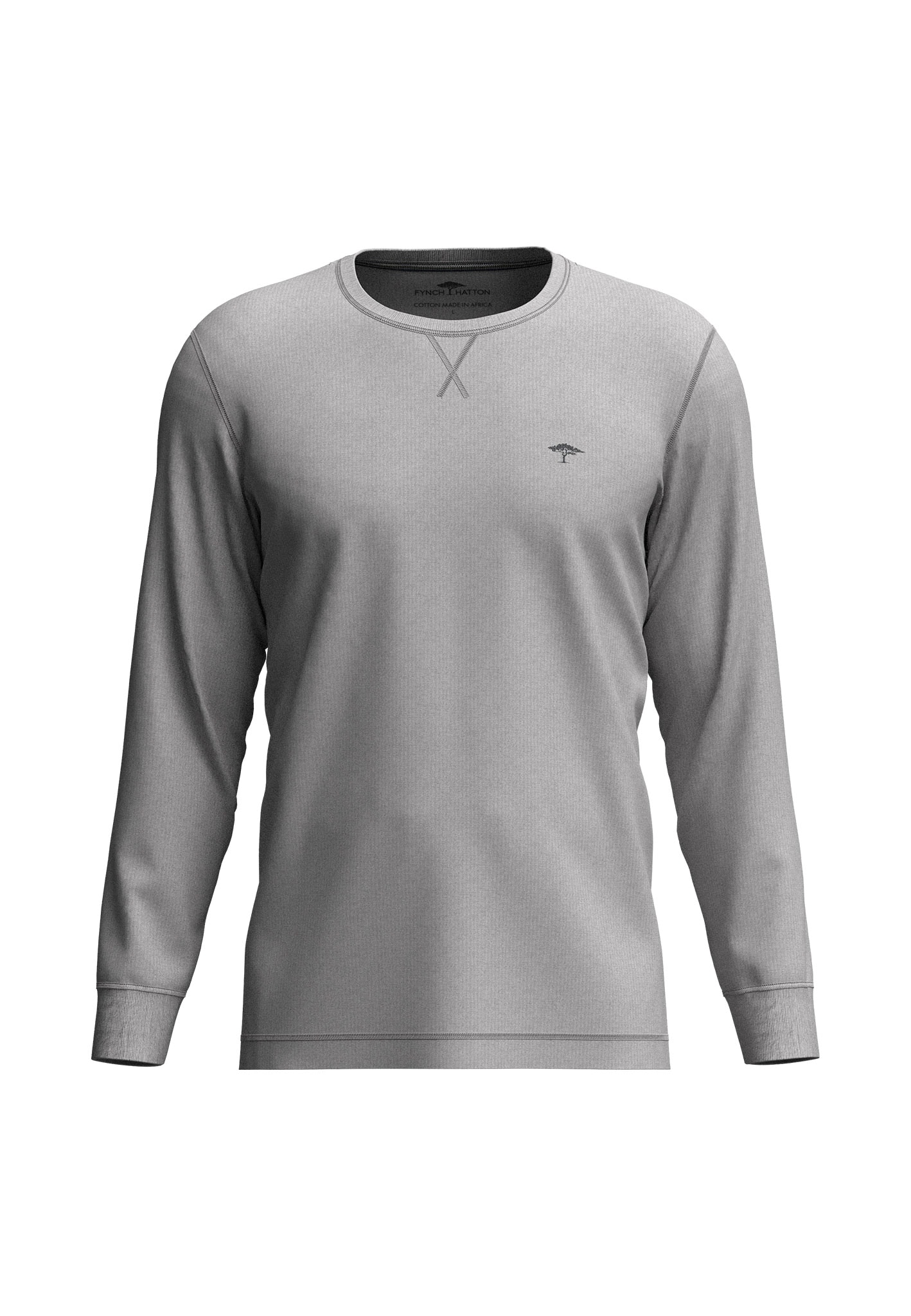FYNCH-HATTON Langarmshirt , mit Waffelstruktur