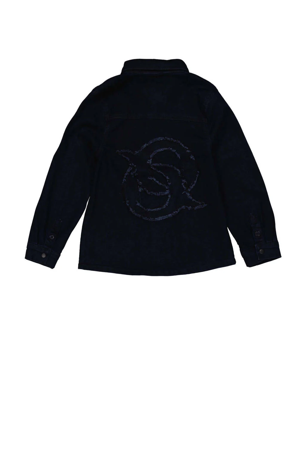 Quapi denim overhemd dark blue denim