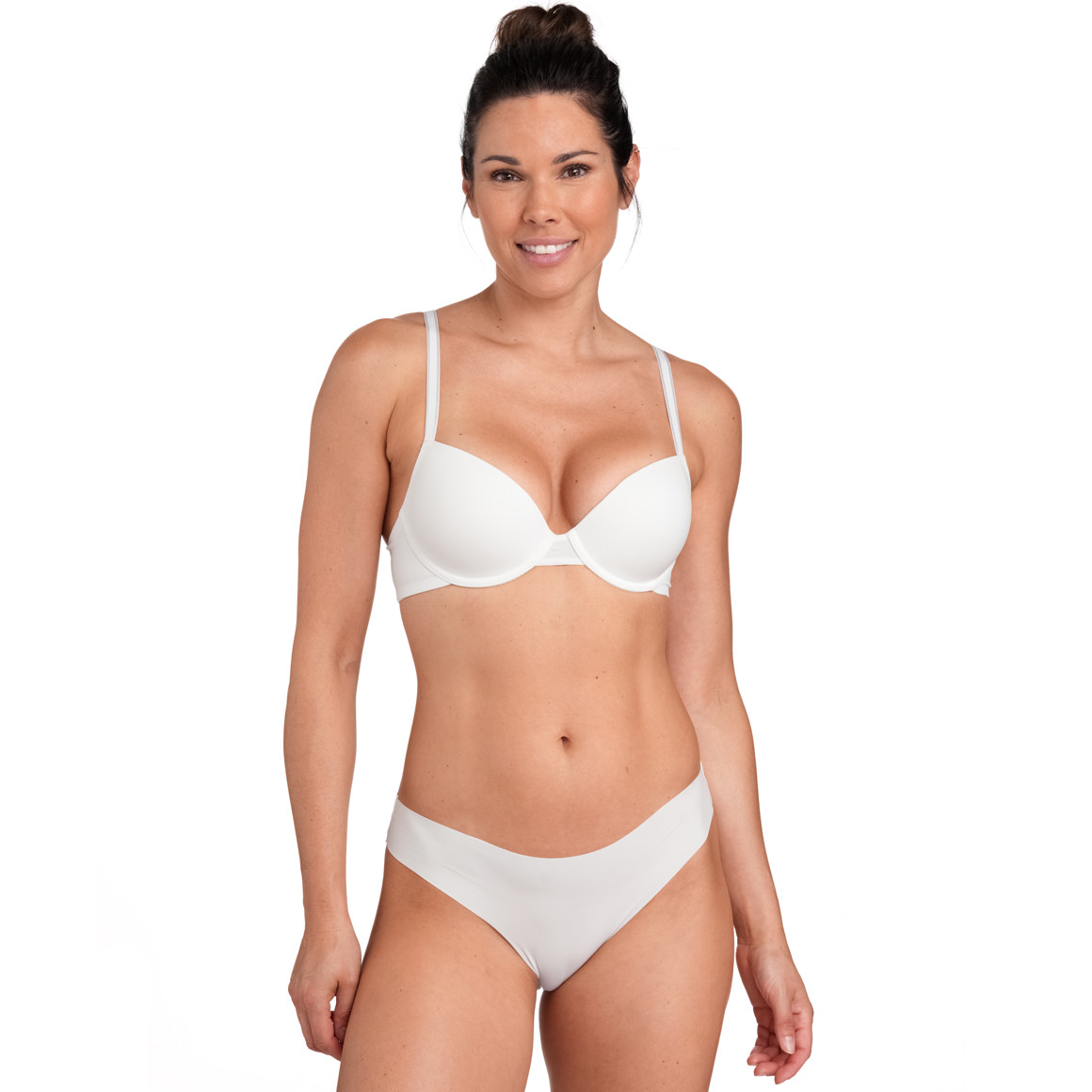 Gina Benotti Damen Seamless-Slip im Basic-Look weiss
