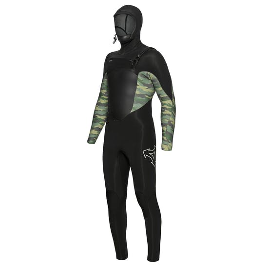 Xcel Combinaison Infiniti Hooded/Cagoule Radiant Rebound X2 5/4 mm - Black Camo S