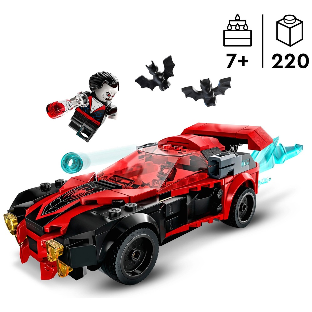 LEGO 76244 Marvel Miles Morales vs. Morbius Spielzeugauto-Set