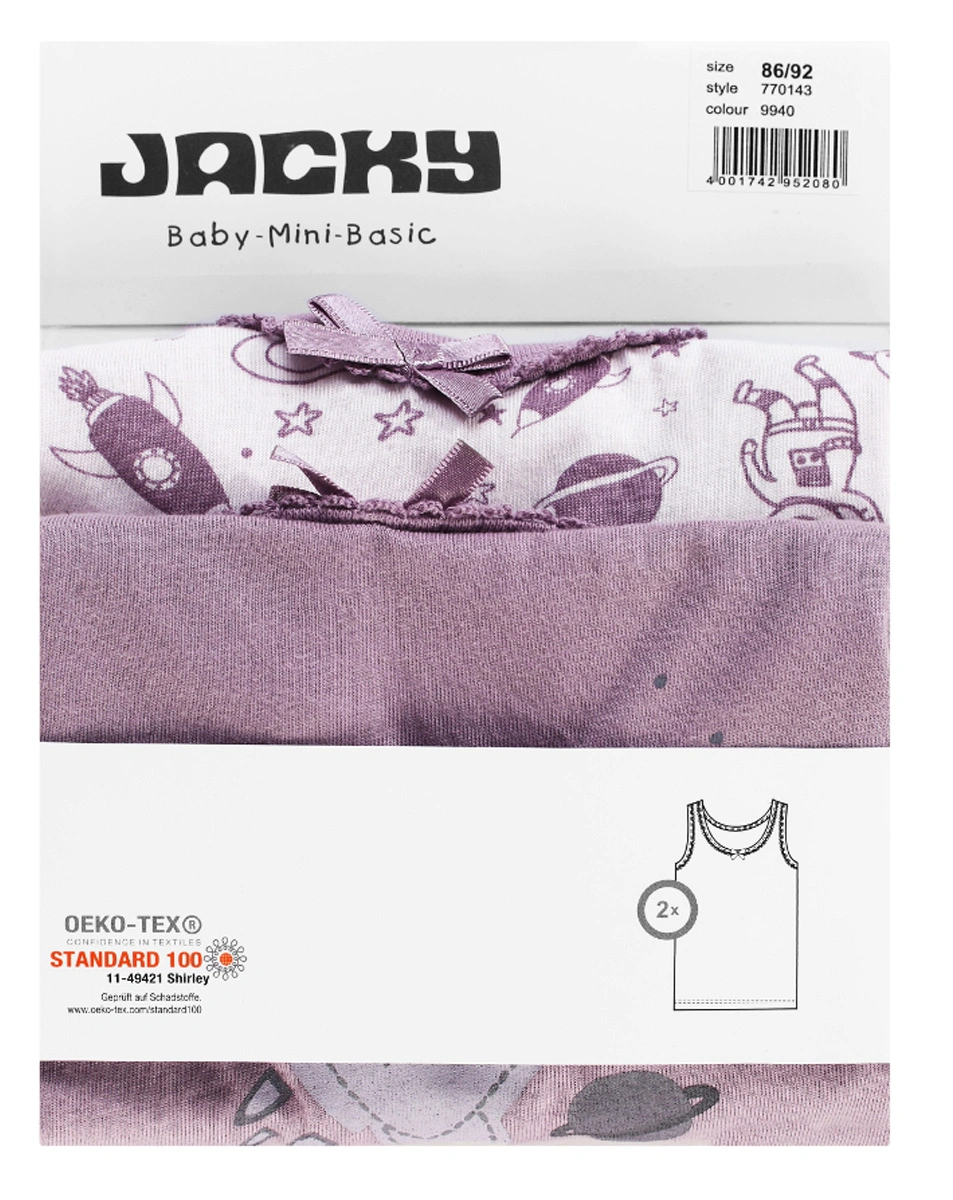 Unterhemd SPACE 2er-Pack in lila
