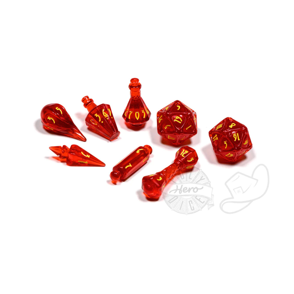 Set de 8 Dés JDR Polyhero Dice : Wizard