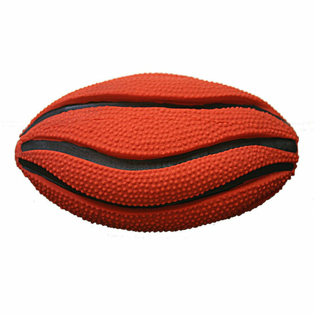 Ballon de rugby sonore pour chiens jouet en latex naturel