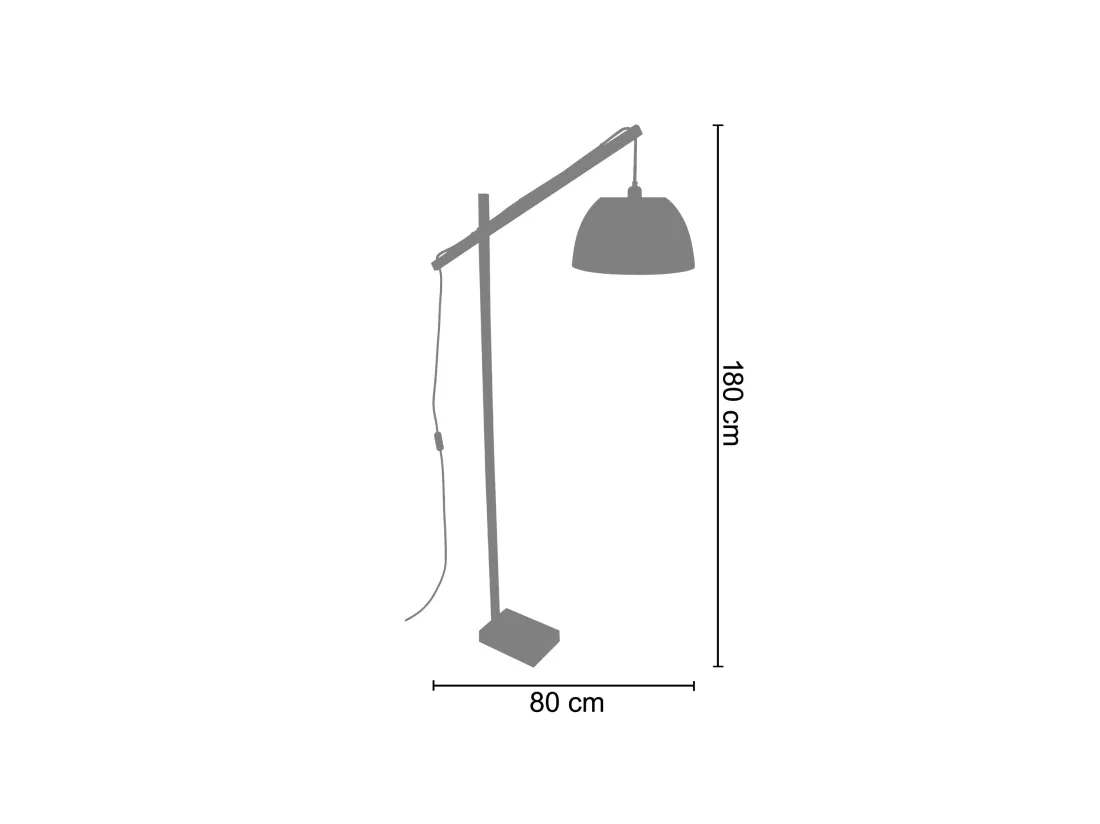 PILORI LARSEN - Lampe de bureau articulé bois naturel et aluminium