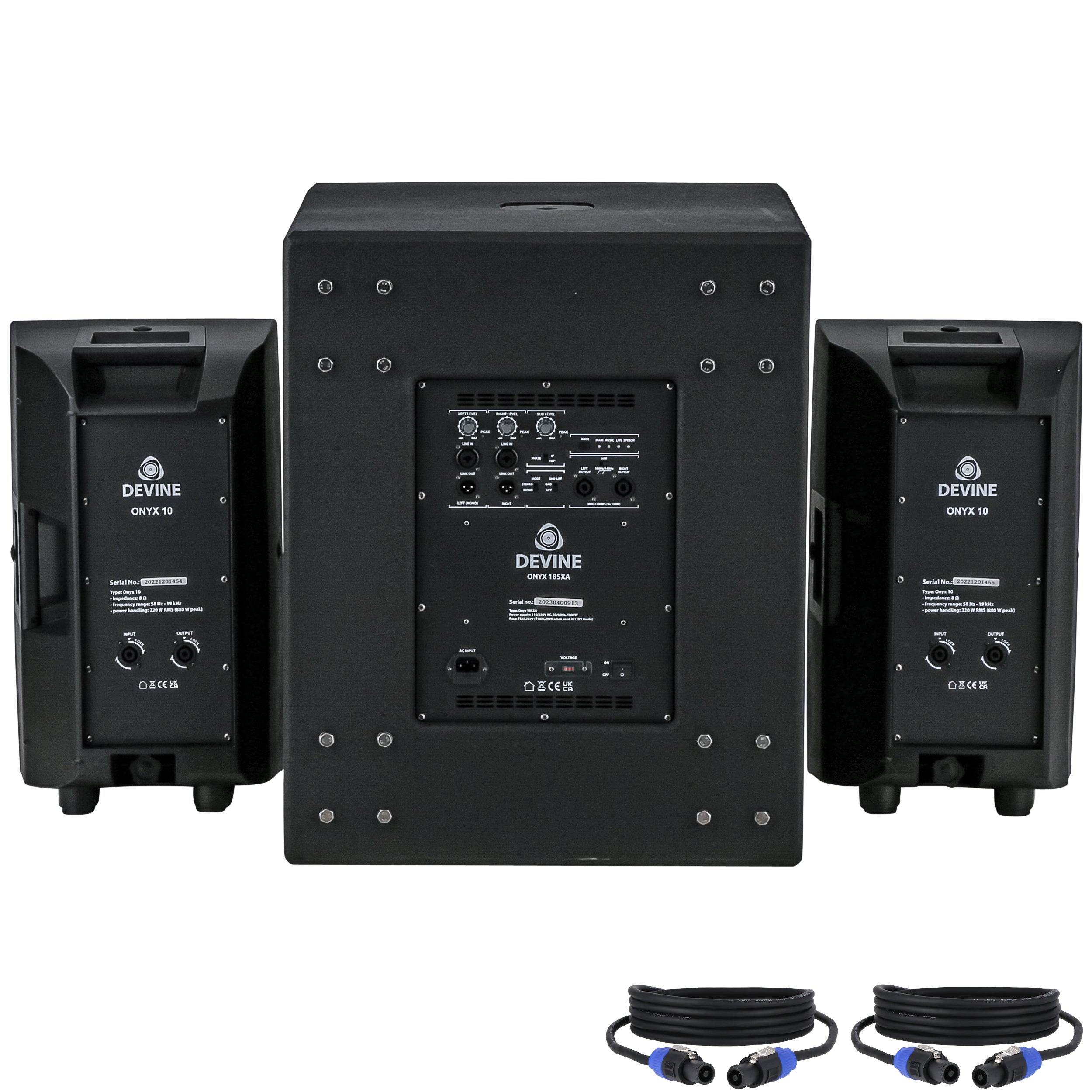 Devine Onyx 10 (2x) + 18SXA set