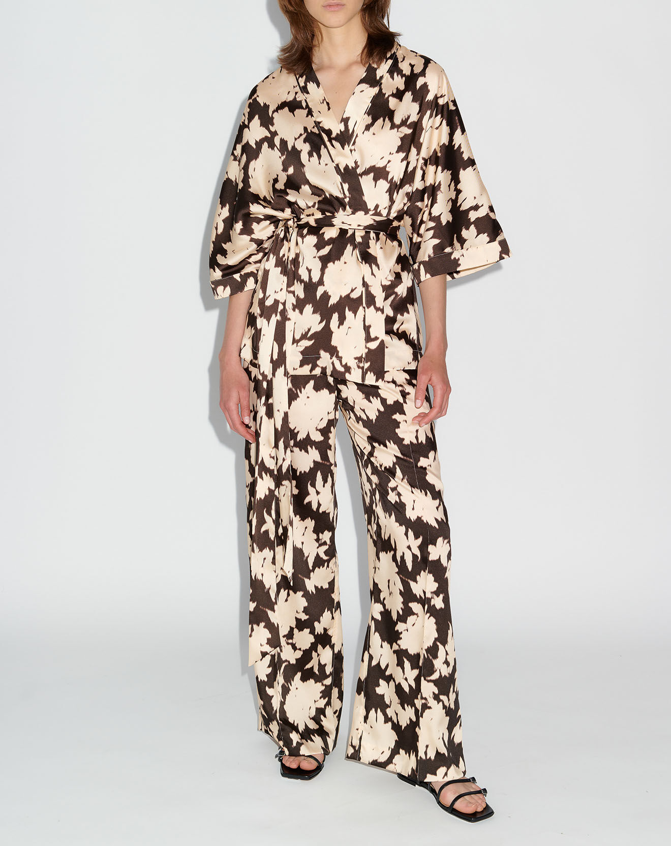 Zapa Top Kimono fluide Vieran chocolat
