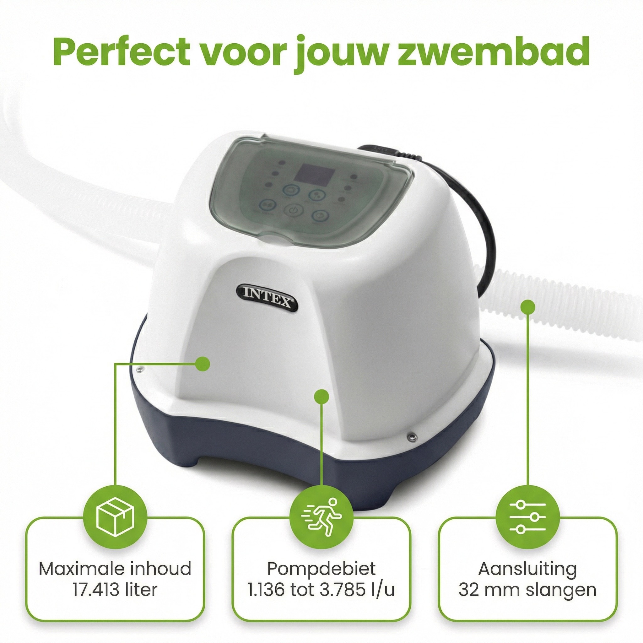 Intex QS400 zoutwatersysteem - 17413 liter