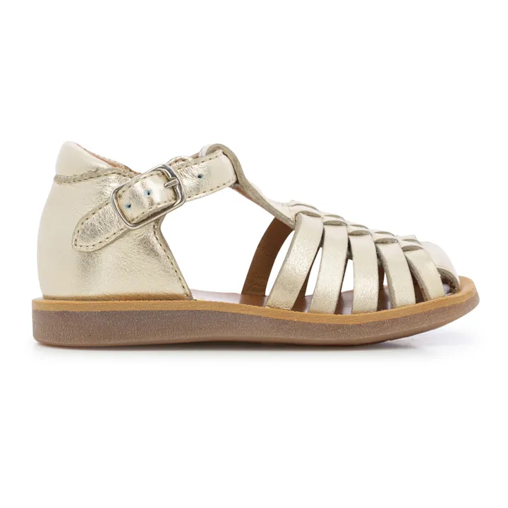 Pom d'Api Sandales Poppy Pitti | Or