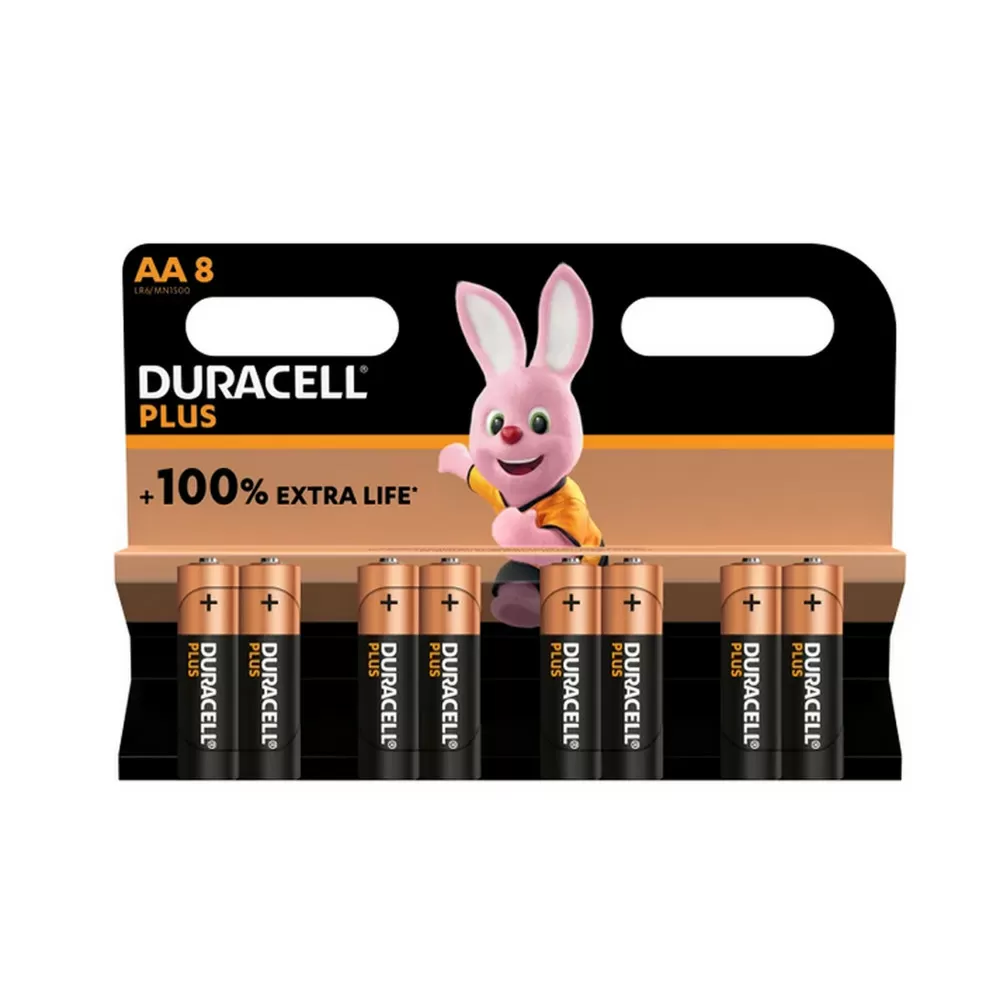 Duracell Plus Power, AA 8 stk