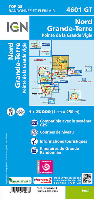 IGN - TOP25 4601GT NORD GRANDE TERRE 1 25 000