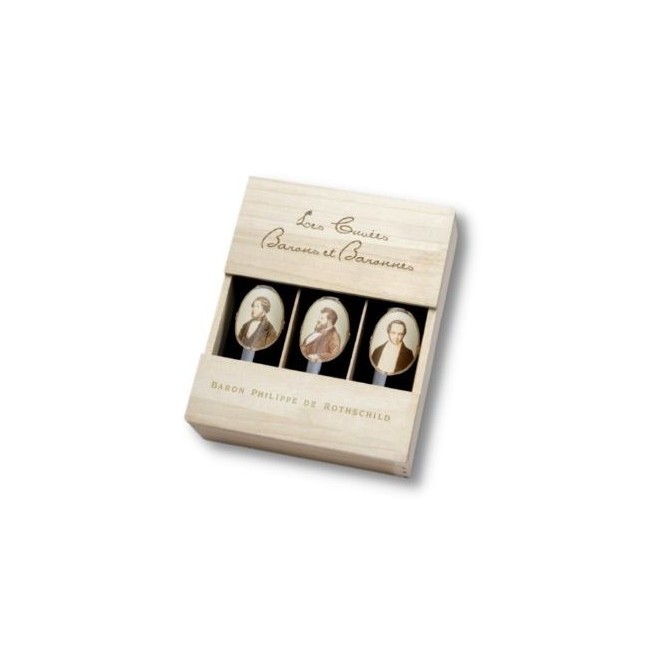 Barons Coffret Bois 3 Bouteilles