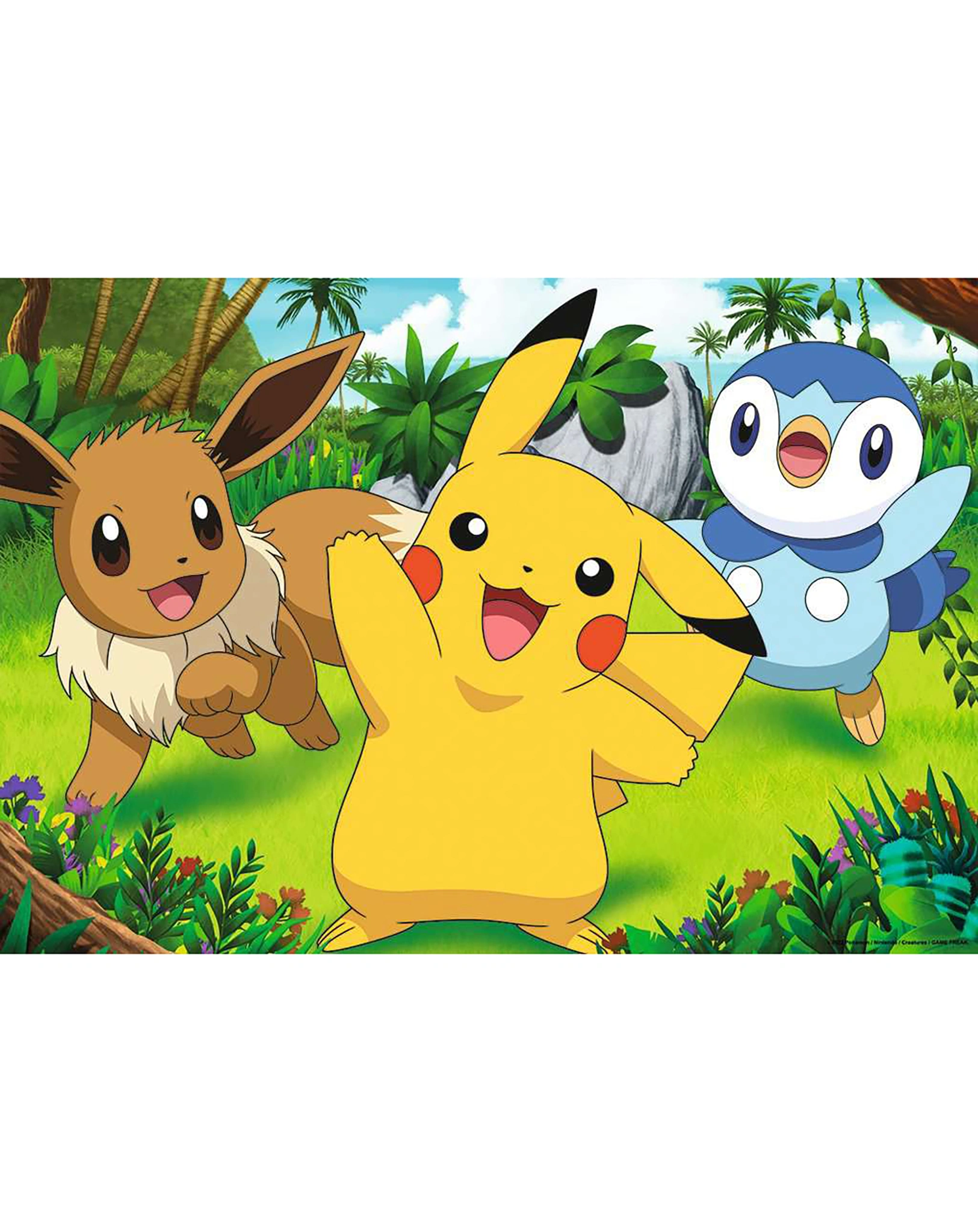 Puzzle PIKACHU UND SEINE FREUNDE 2x24-teilig