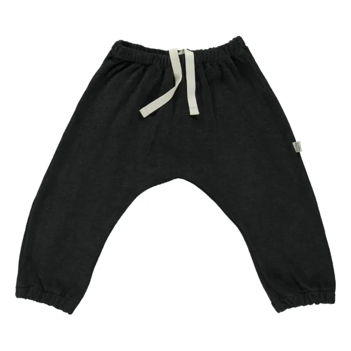 Poudre Organic Pantalon Sarouel Terry Cannelle | Noir