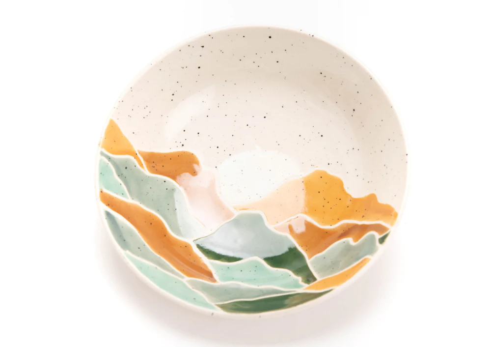 Assiette creuse Sommets 19 cm (lot de 6) Amadeus