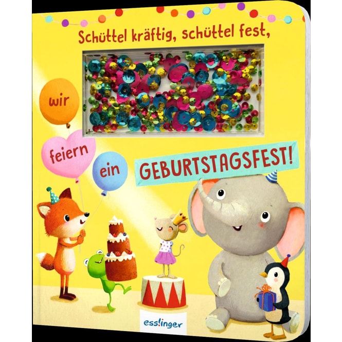 Schüttel kräftig, schüttel fest, wir feiern ein Geburtstagsfest!
