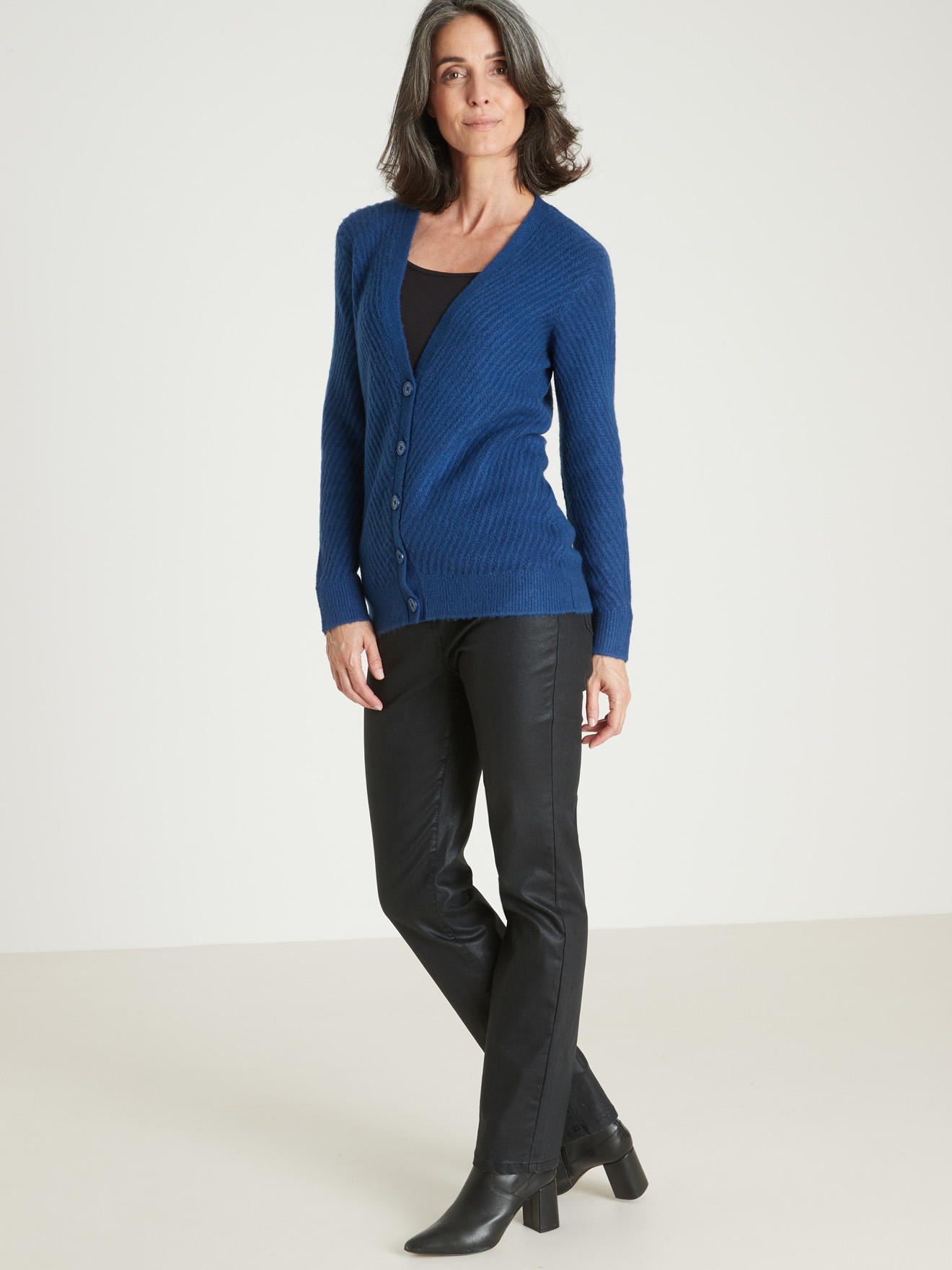 Gilet en maille affinante