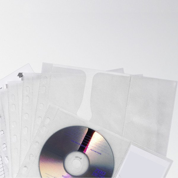 Pochette CD/DVD COVER M, pour 4 CD, PP, A4