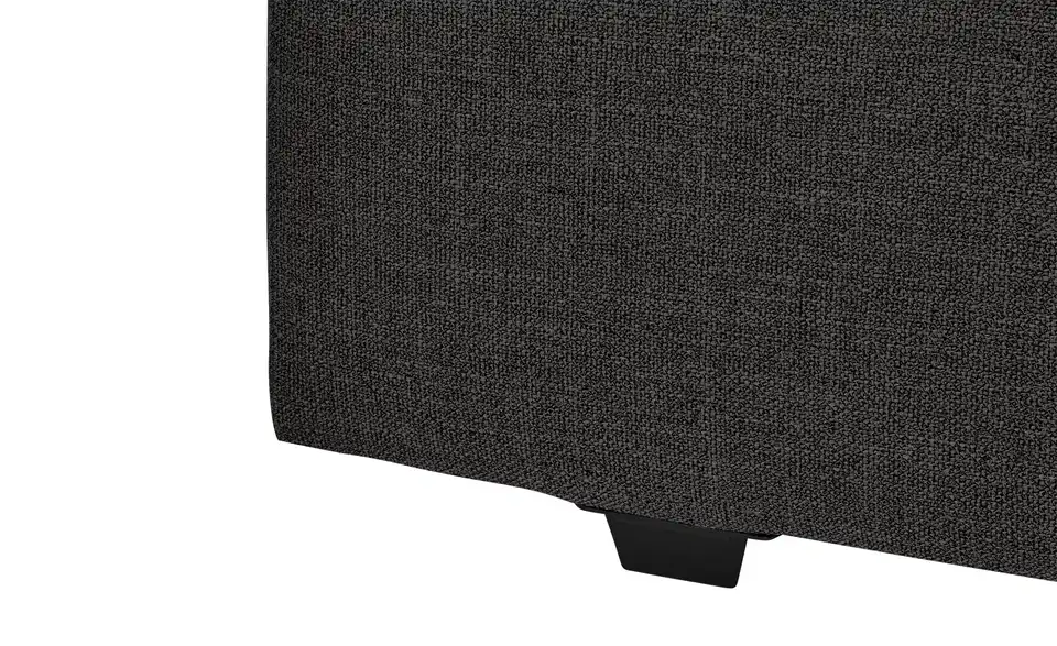Polsterbettgestell York Graphit, Schwarz 120 cm