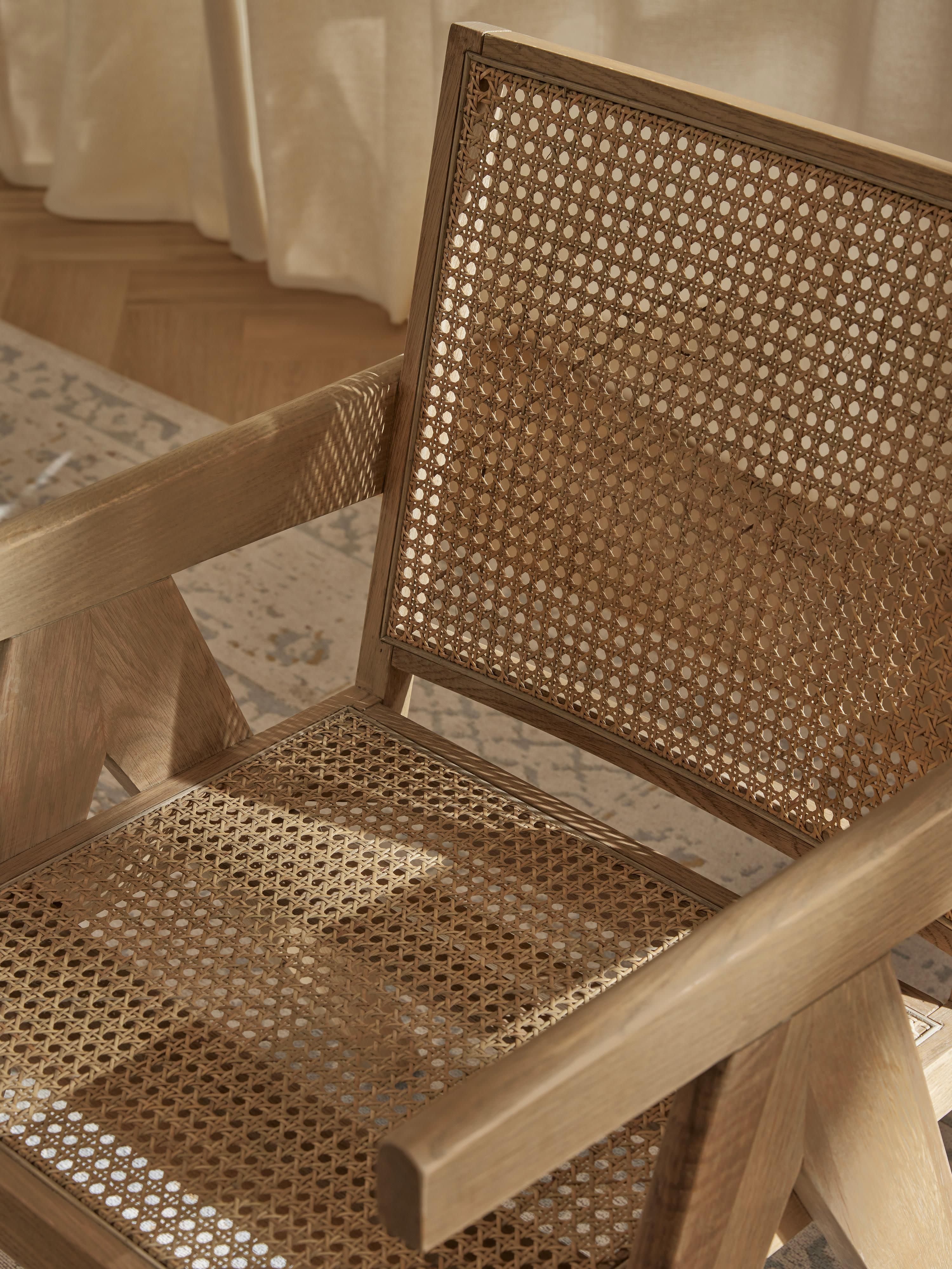 Loungefauteuil Sissi met Weens vlechtwerk
