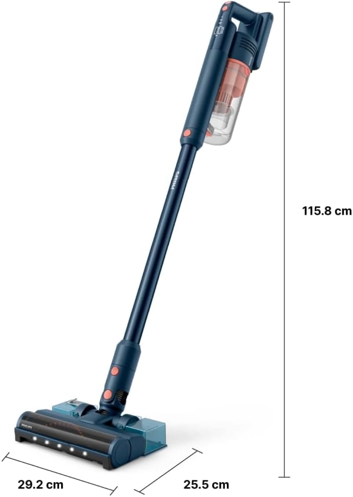 Philips SpeedPro Max Kabelloser Staubsauger 5000 Series, Tierhaar-Düse, Leistungsstarke Saugkraft, 60 Min. Laufzeit, Düse mit LED-Beleuchtung, Aqua-Modul, Fugendüse & Kombidüse (XC5142/01)