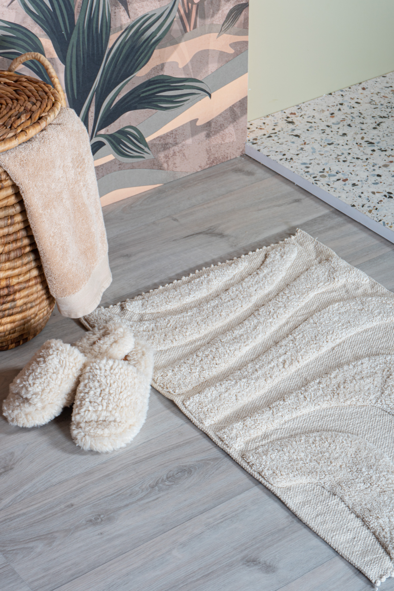 Badmat Beau – Creme Ovaal 60 x 100 cm