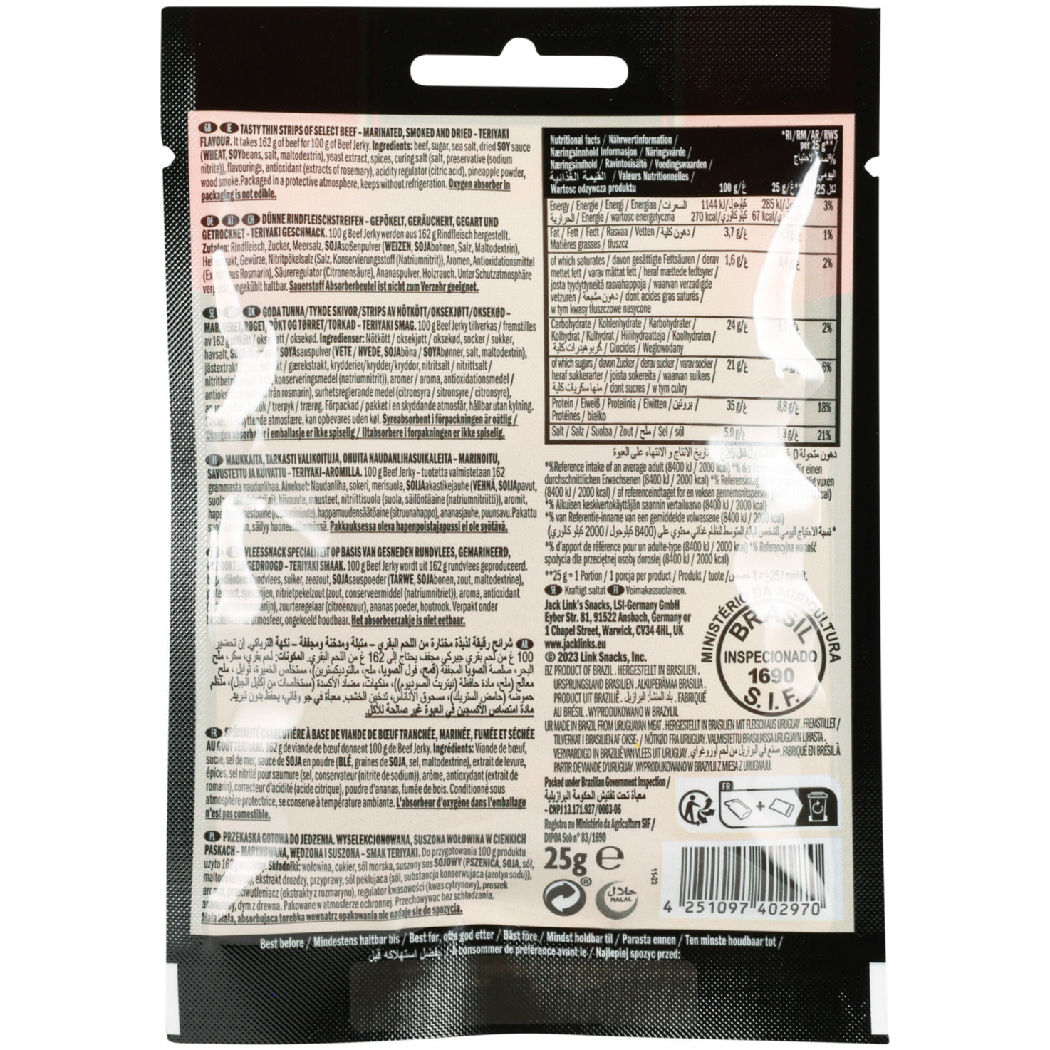 Jack Link's Beef Jerky Teriyaki