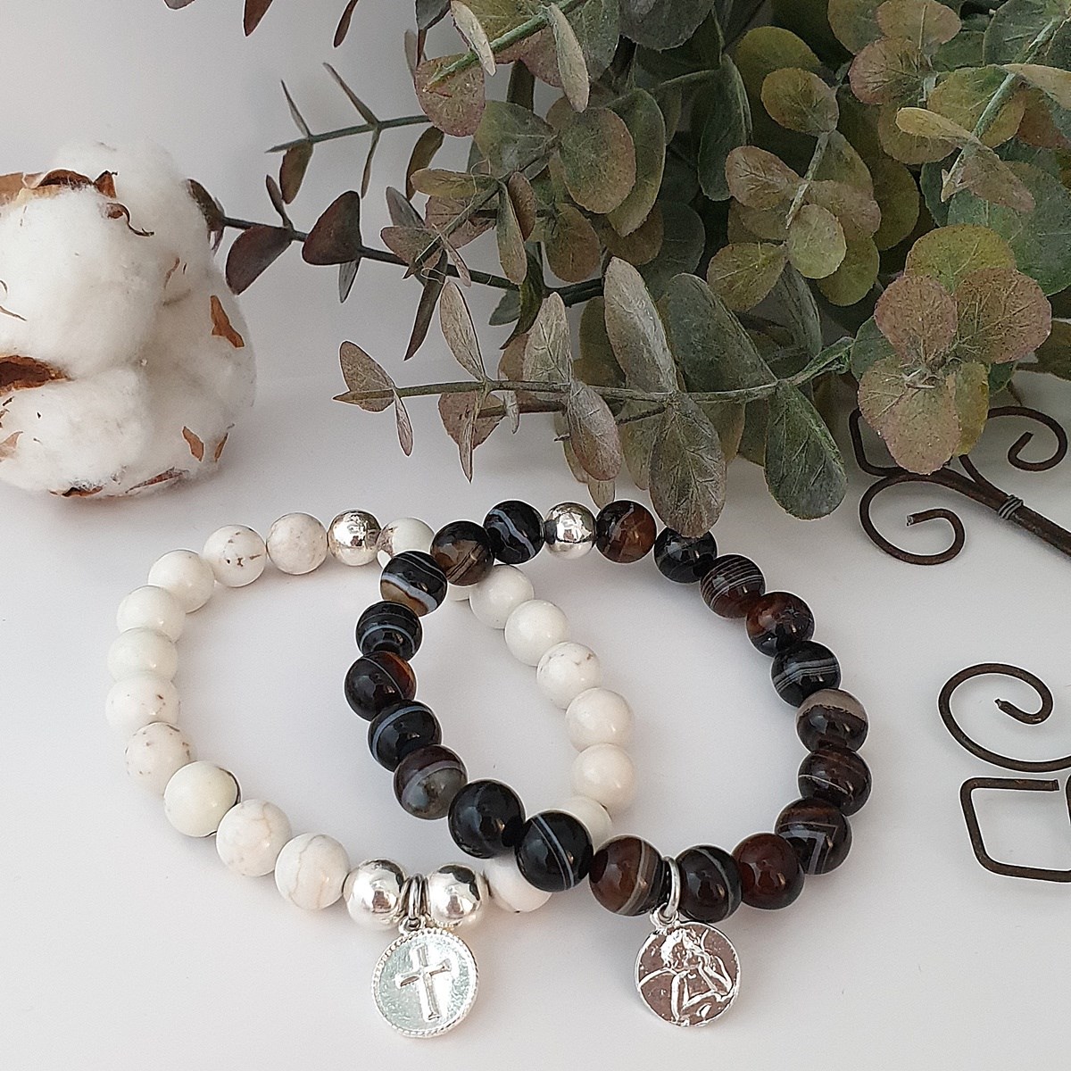 Bracelet agate zèbre Serenity