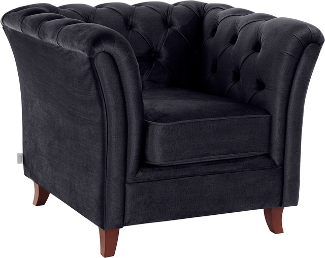 Home affaire Chesterfield-Sessel »Reims Cocktailsessel, Sessel« mit echter Chesterfield-Knopfheftung, hochwertige Verarbeitung
