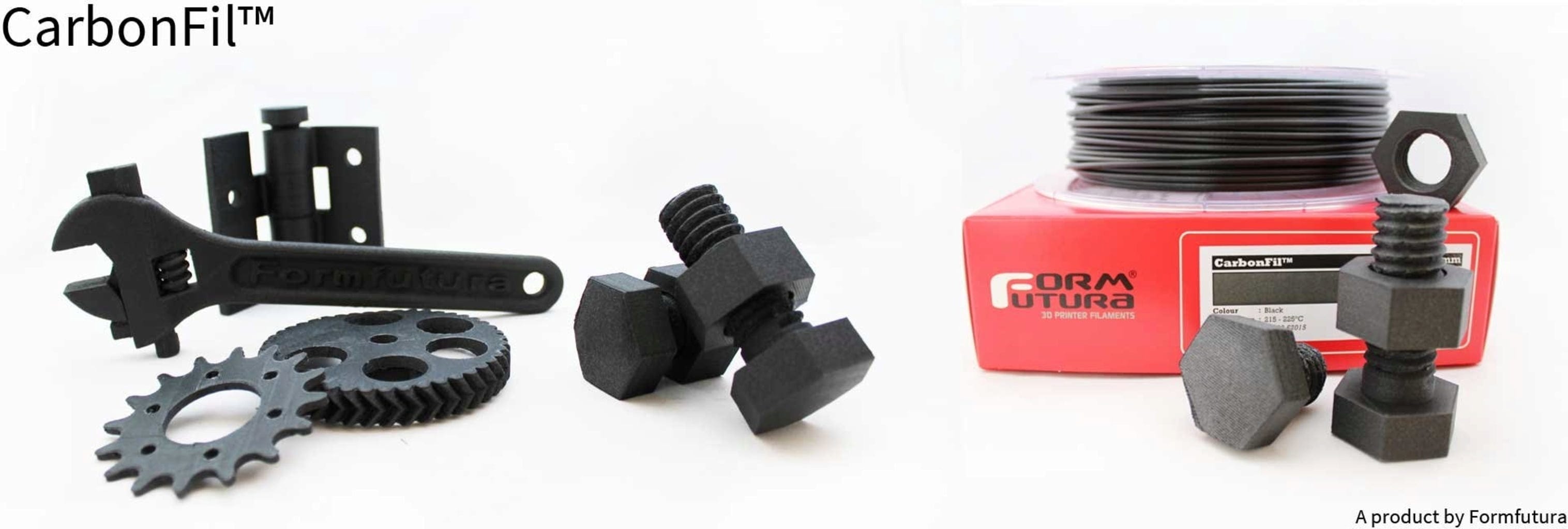 FormFutura  CarbonFil™ Black, 1,75 mm / 500 g    Kohlefaserverstärktes Filament