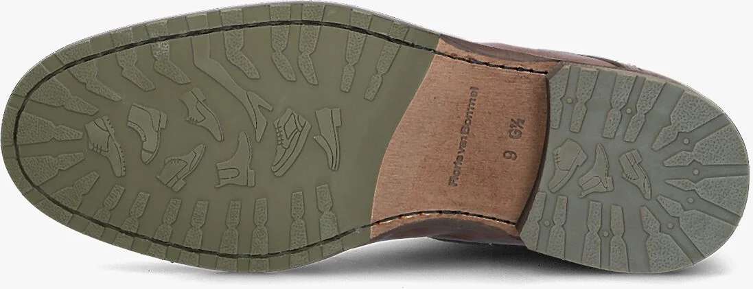 FLORIS VAN BOMMEL cognac floris van bommel veterboots sfm-80011