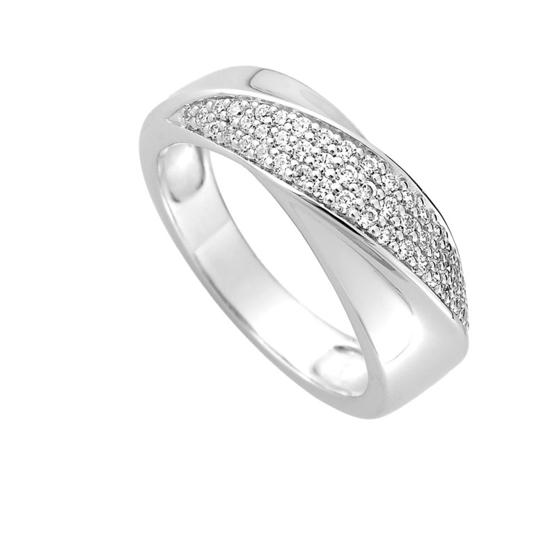 Bague femme - Oxyde de zirconium - Argent 925