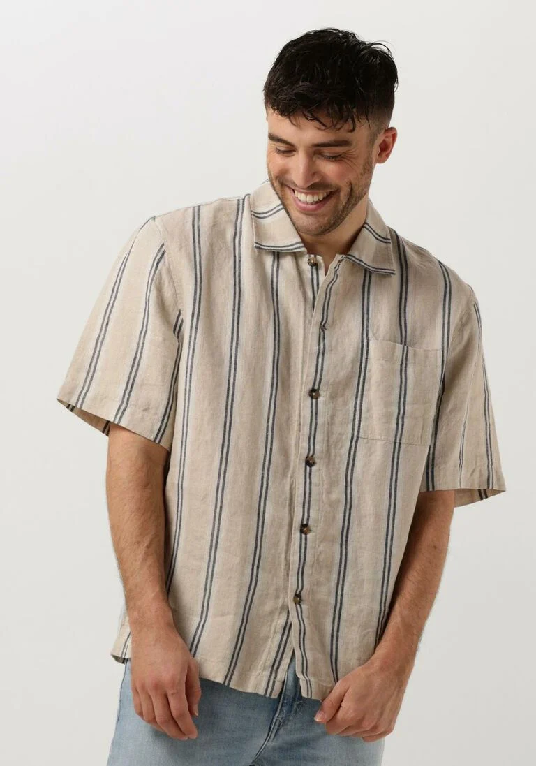 DSTREZZED beige dstrezzed casual overhemd ds_saul shirt