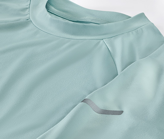 Langarm-Funktionsshirt, hellblau