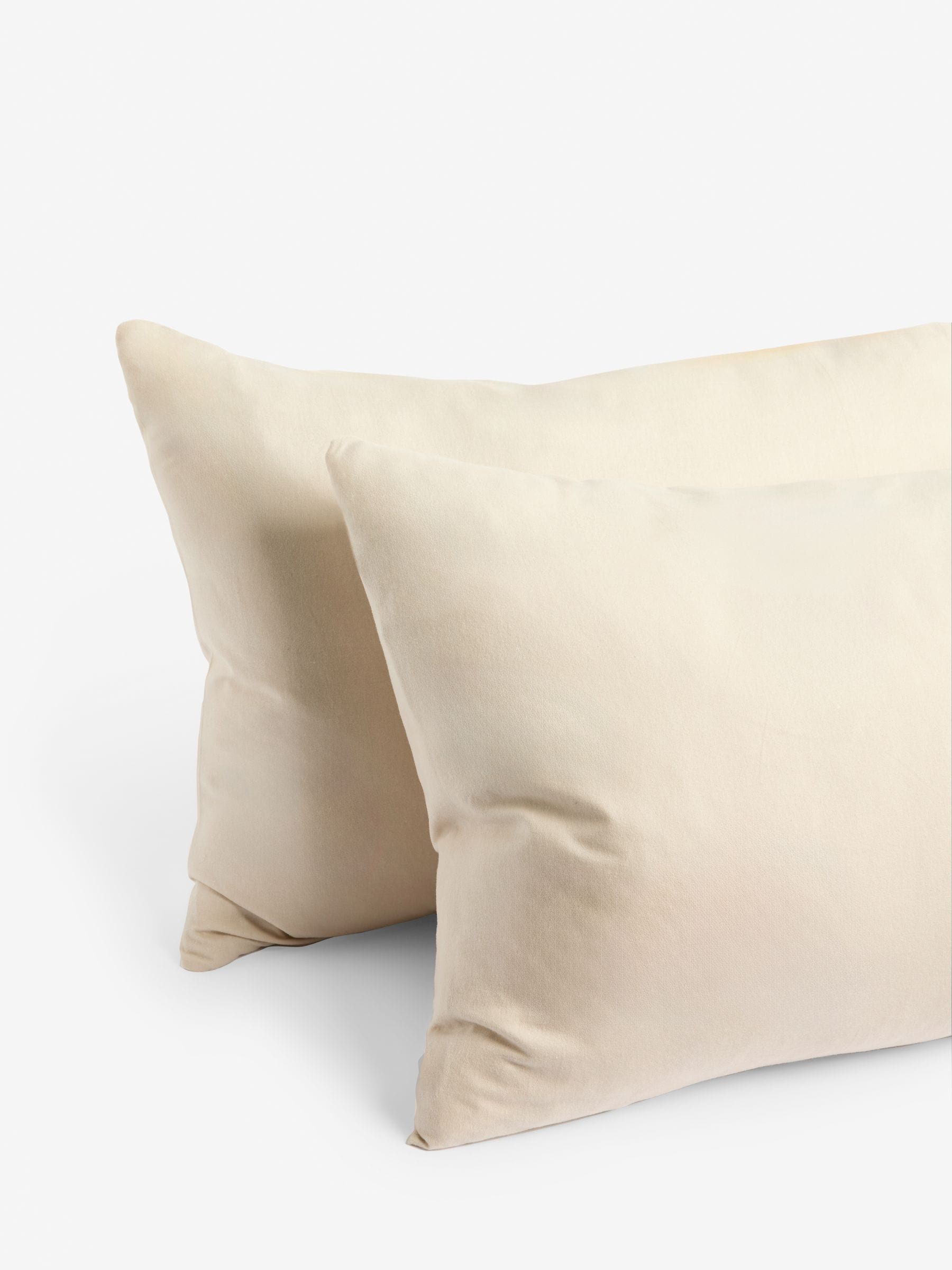 Set of 2 Supersoft 100% Brushed Cotton Pillowcases