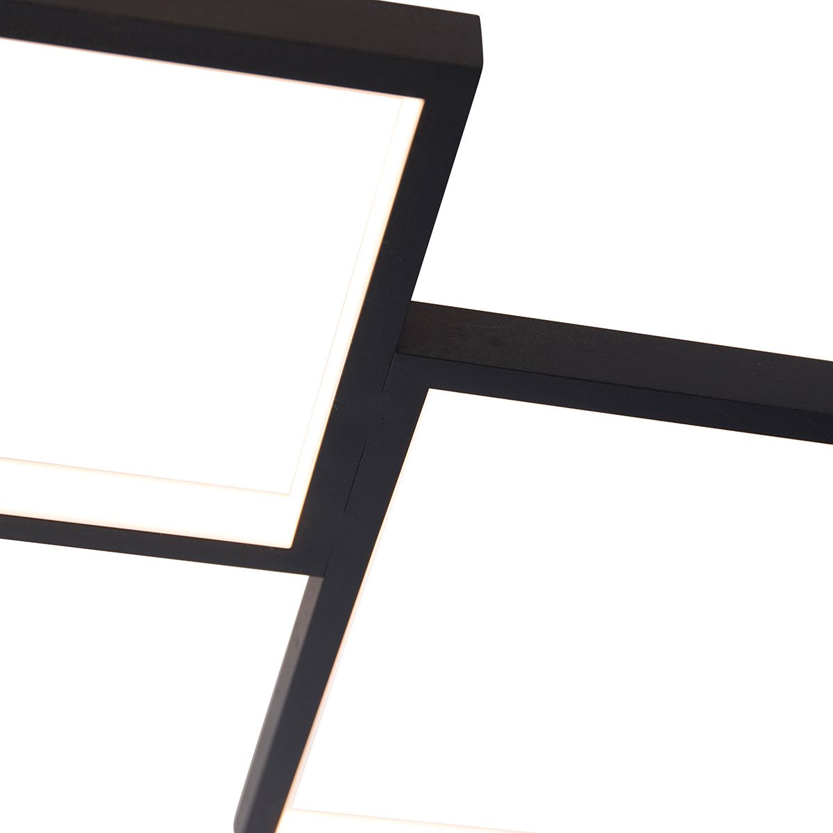 Plafondlamp zwart incl. LED 3 staps dimbaar 5-lichts - Lejo
