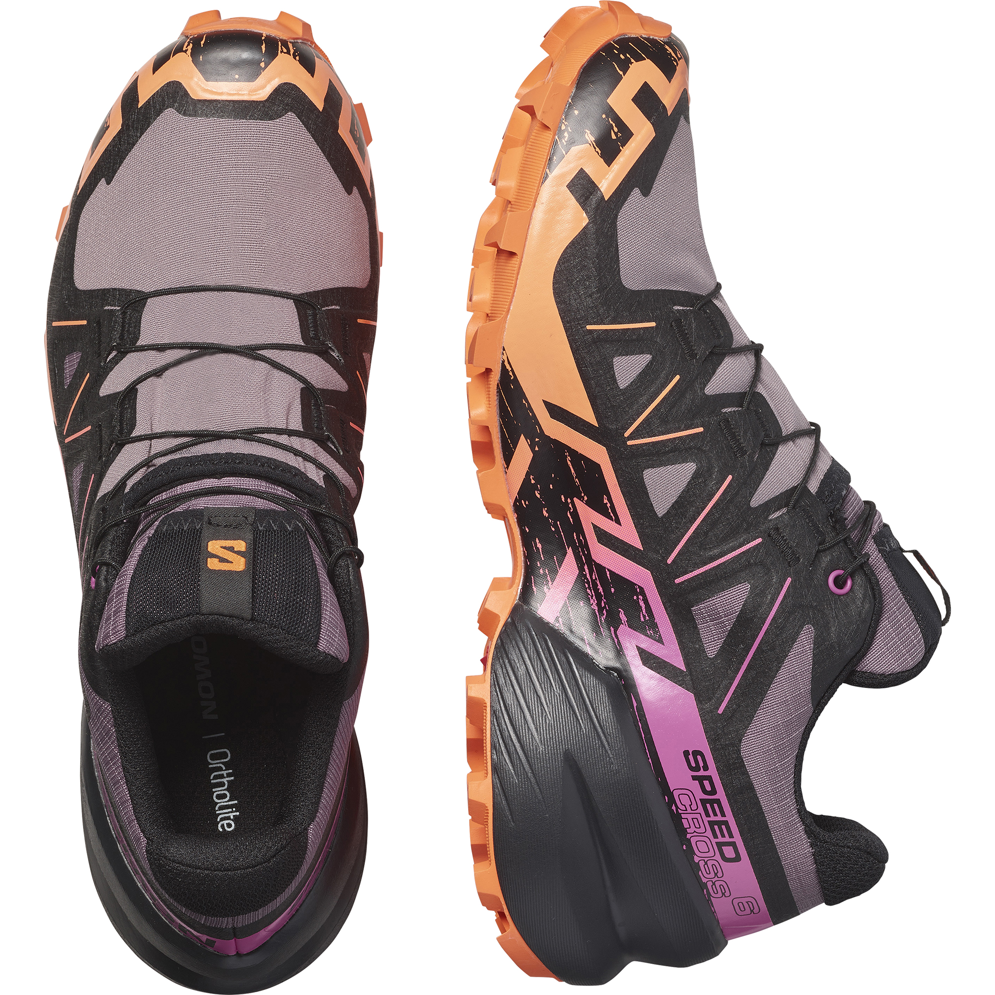 Speedcross 6 GTX Dame Moonscape/Black/Bird Of Paradise