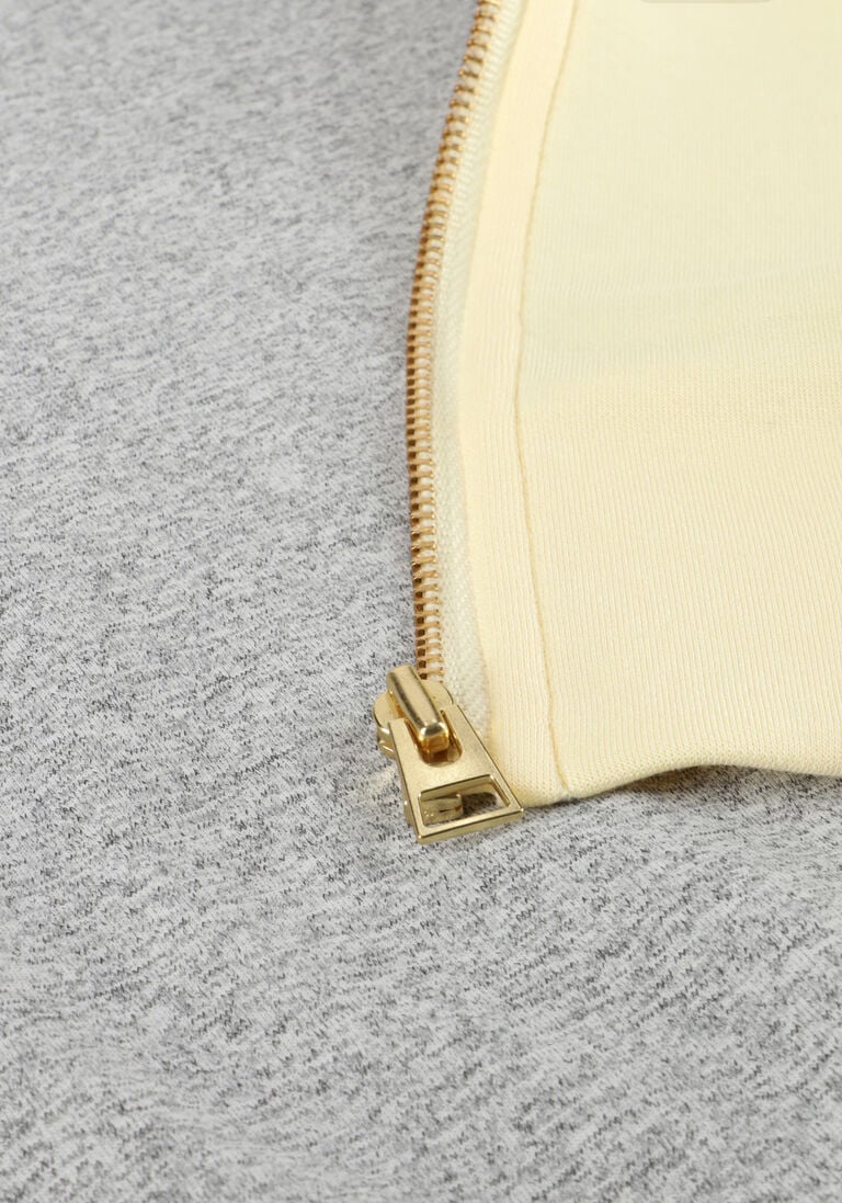 butter yellow house of gravity vest classic bomber jacket