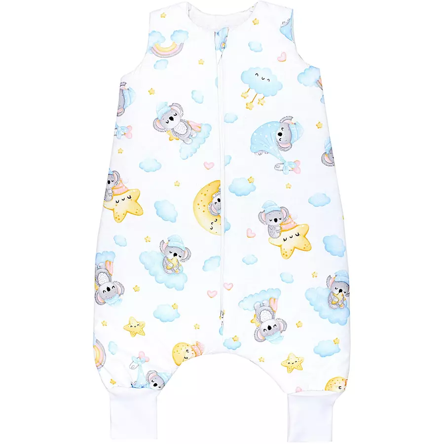 TupTam Baby Winter Schlafsack mit Beinen blaugelb
