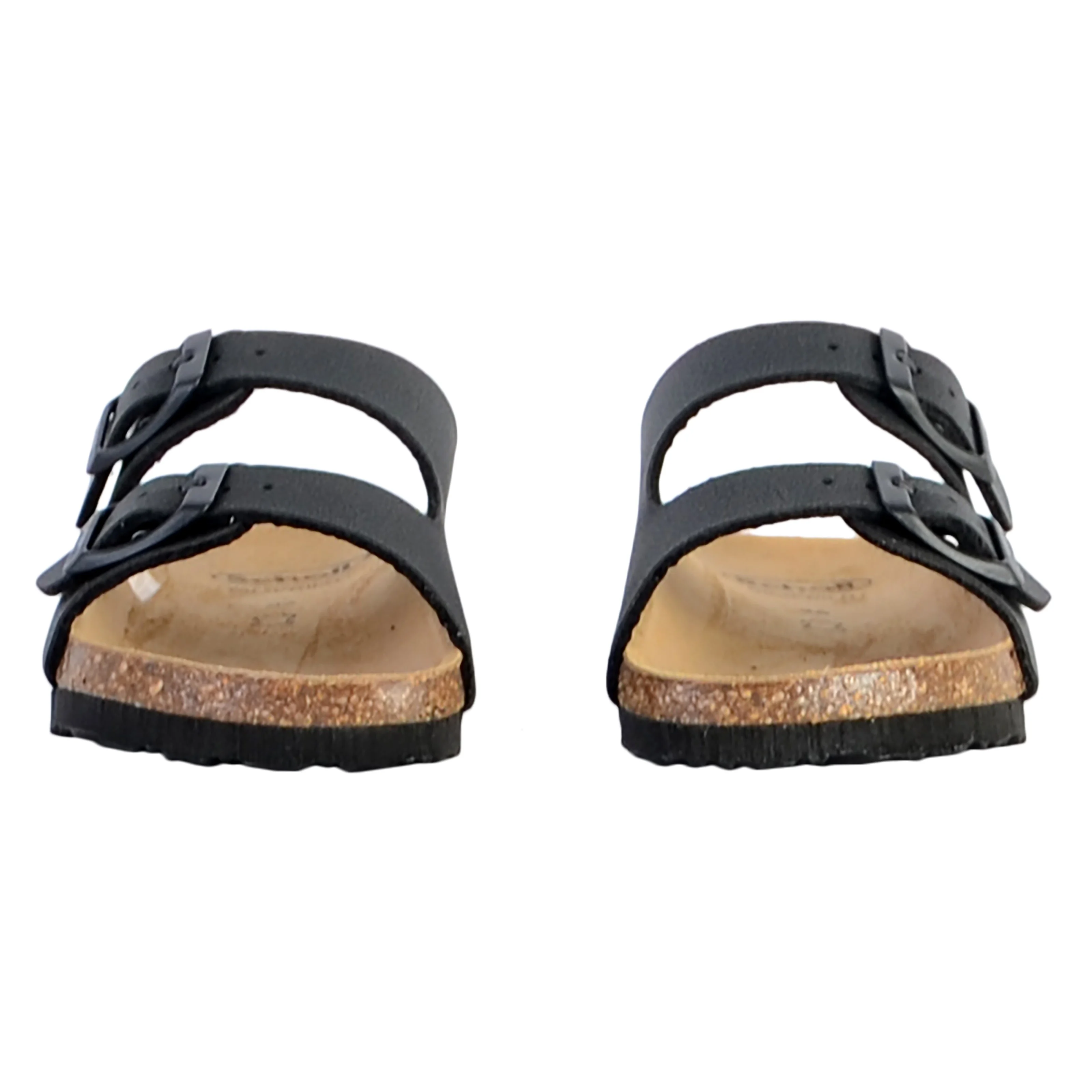 Mules cuir enfantalex | Noir