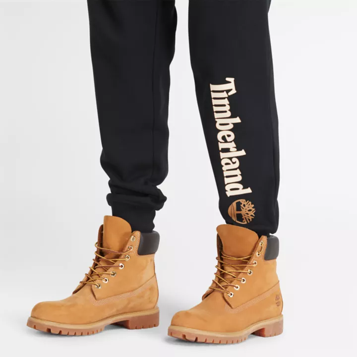 Pantalon de survêtement à logo pour homme en noir