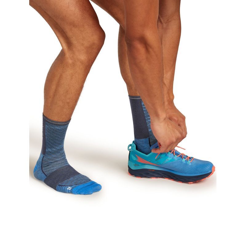 Merino Blend Run+ Ultralight Crew Fusion Dye - Chaussettes en laine mérinos homme