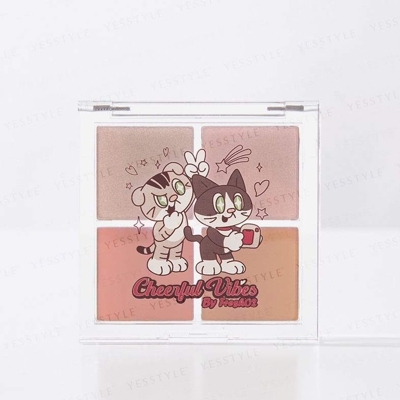 FreshO2 - Cheerful Vibes Focus Shine Blush Brightening Palette