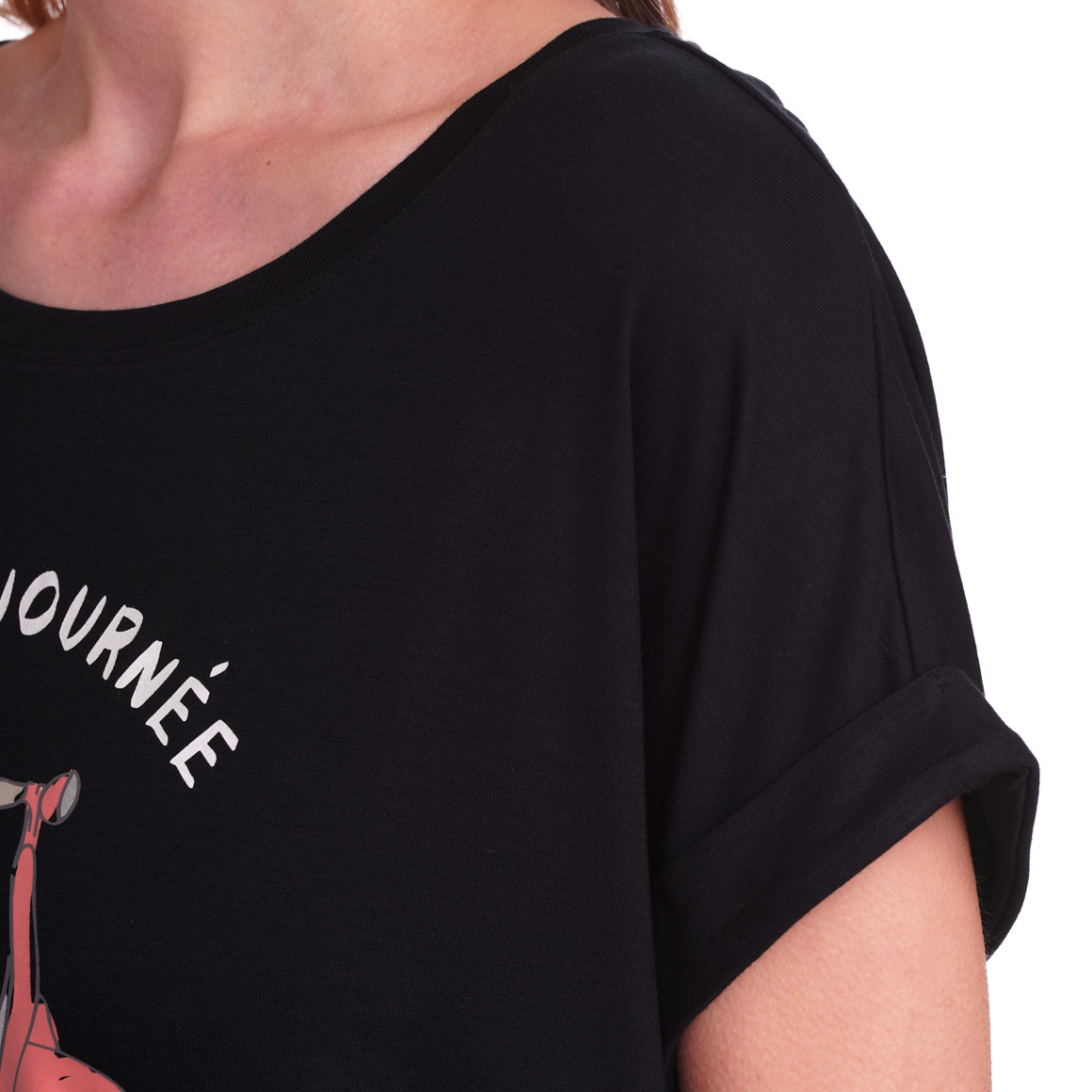 Gina Benotti Damen T-Shirt mit Print schwarz