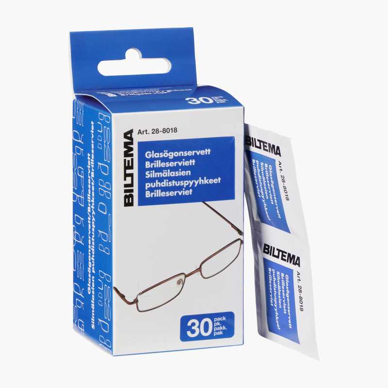 Brilleserviett, 30-pk.