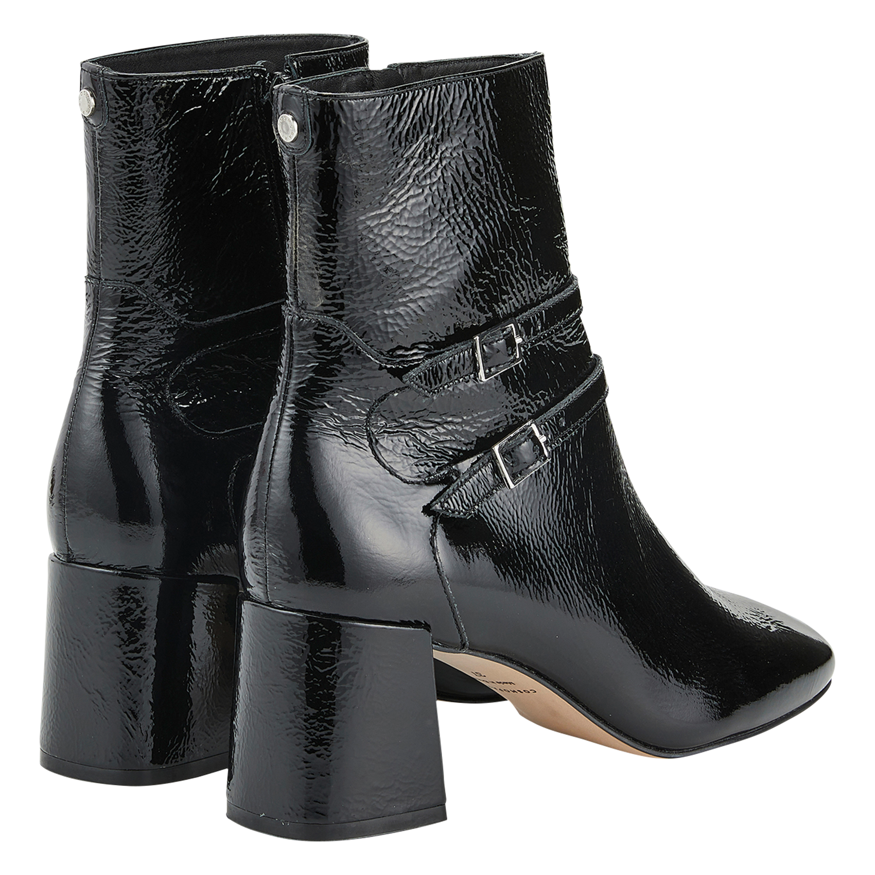 BLANCA - Bottines en cuir vernis | Noir