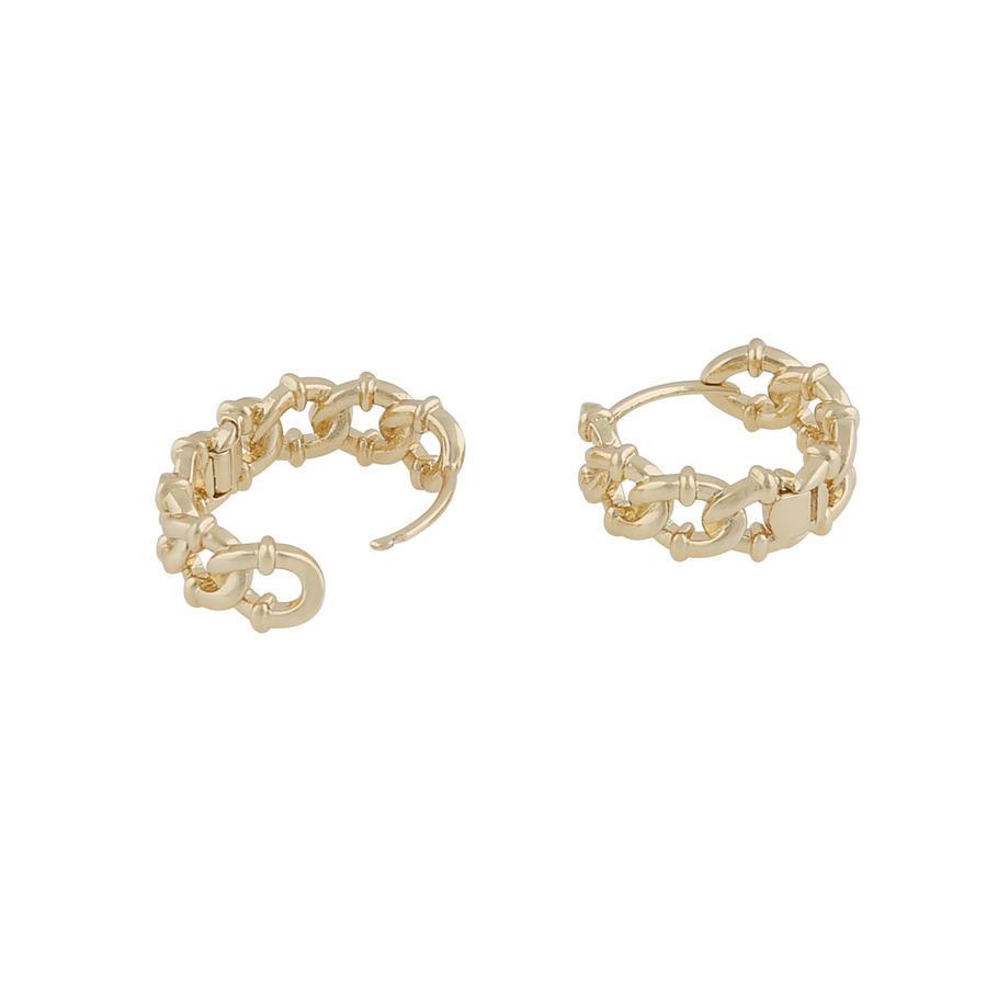 Snö Of Sweden Gina Ring Earring Plain Gold Onesize